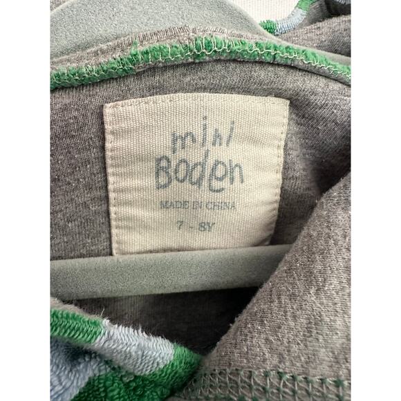 Mini Boden Towelling Hoodie Pullover Unisex Size 7/8 Beach Pool - Picture 3 of 3